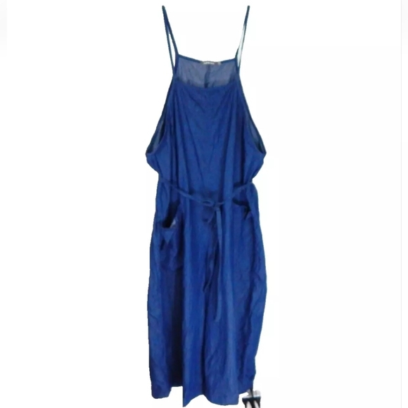 Alembika Wide Leg Crop Chambray Jumpsuit - Picture 1 of 5
